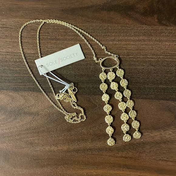 Sole Society Jewelry - NWT Sole Society Disc Chain Pendant Necklace